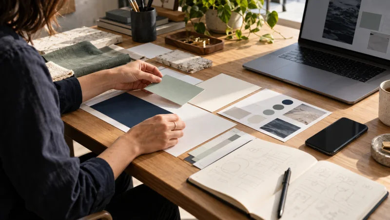 Materials used to plan an agency software brand identity